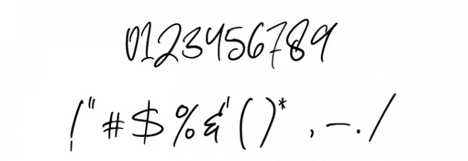 Sabina Angellica Font OTHER CHARS