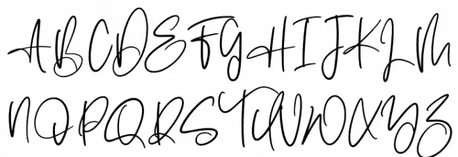 Sabina Angellica Schriftart Groß