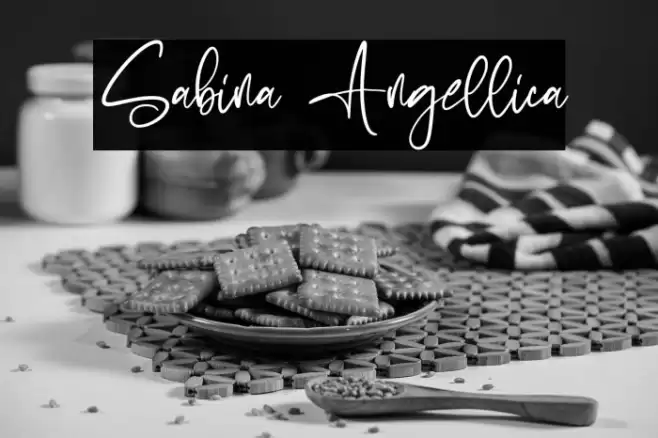 Sabina Angellica Font examples