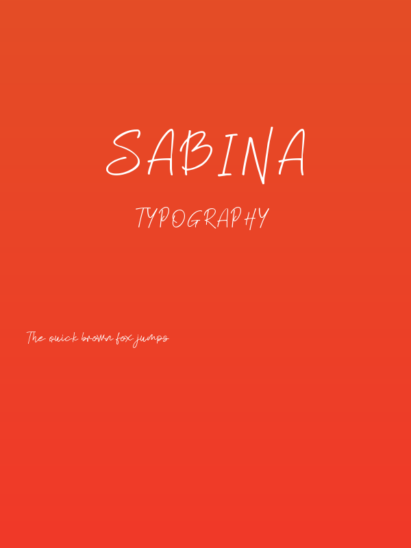 Sabina Poster