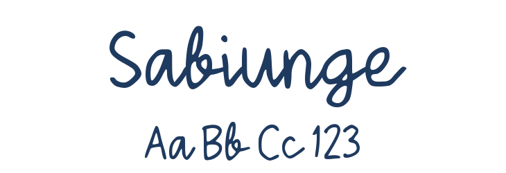Sabiunge Font Preview