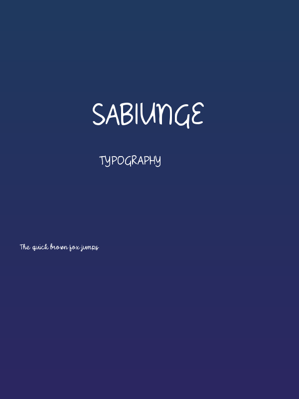 Sabiunge Poster
