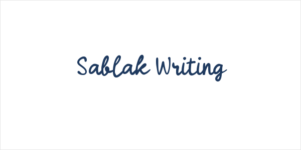 Sablak Writing Logo