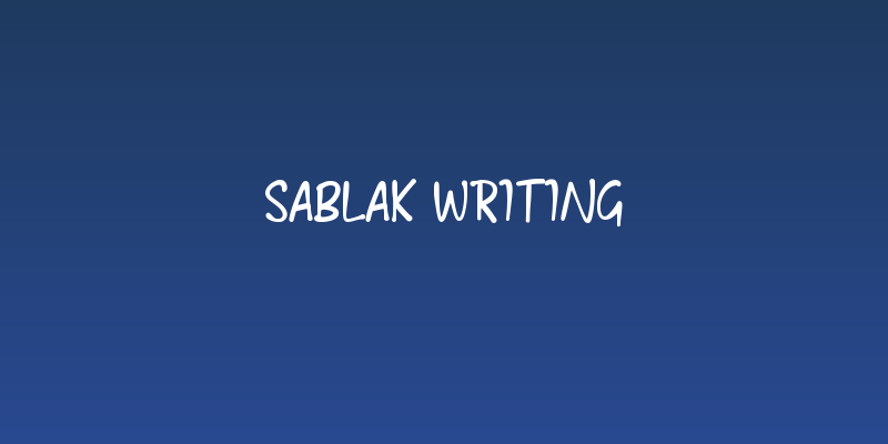 Sablak Writing Social Header
