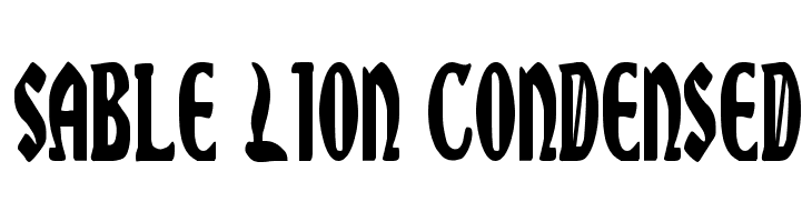 Sable Lion Condensed Font