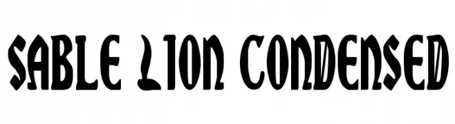 Sable Lion Condensed  Скачать бесплатные шрифты