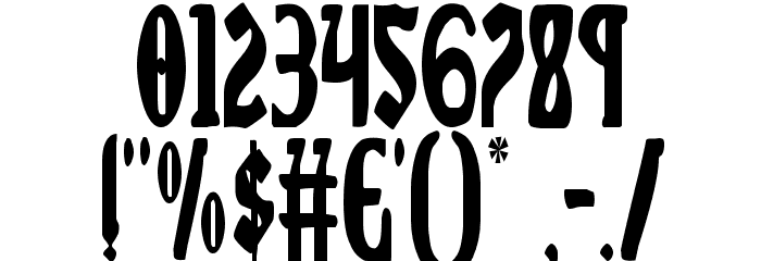 Sable Lion Condensed Fuentes OTROS CHARS