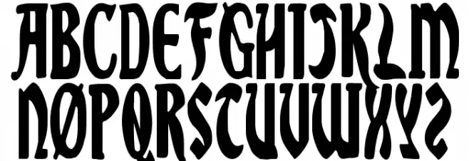 Sable Lion Condensed Шрифта ВЕРХНИЙ