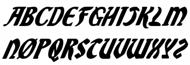 Sable Lion Italic Schriftart Groß