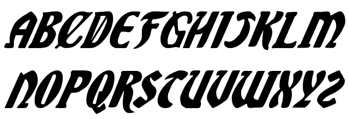 Sable Lion Italic Font Litere mici