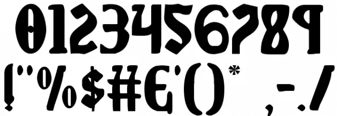 Sable Lion Font OTHER CHARS