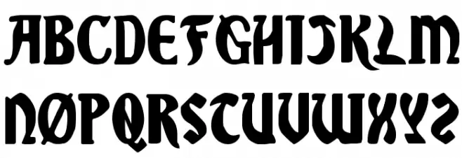 Sable Lion Font UPPERCASE
