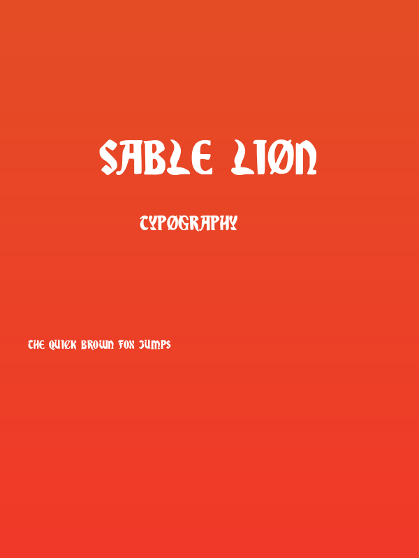 Sable Lion Poster