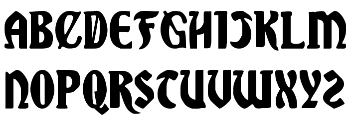 Sable Lion Font LOWERCASE