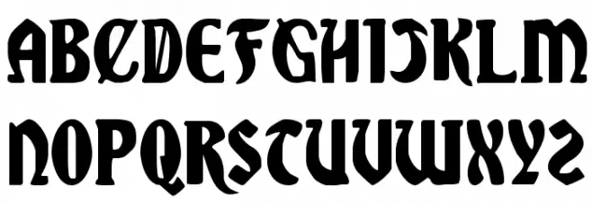 Sable Lion Font LOWERCASE