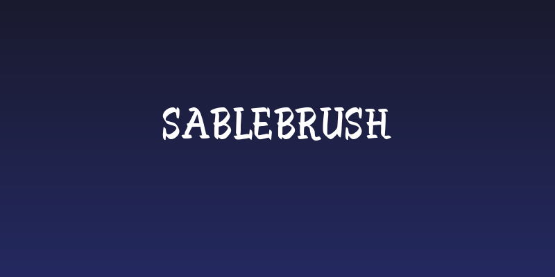 SableBrush Social Header