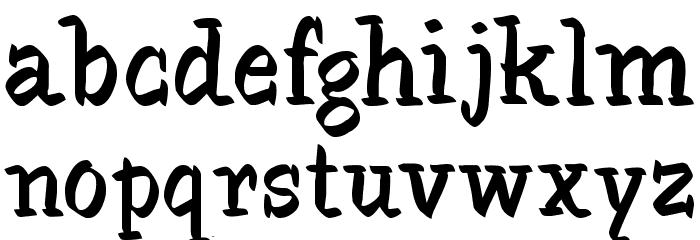 SableBrush Font LOWERCASE