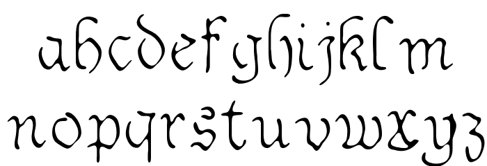 Sable Font LOWERCASE
