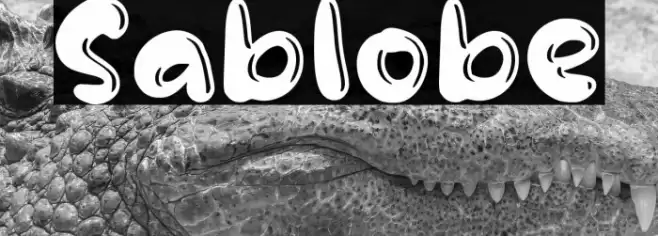 Sablobe Caratteri examples