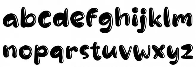 Sablobe Caratteri MINUSCOLO