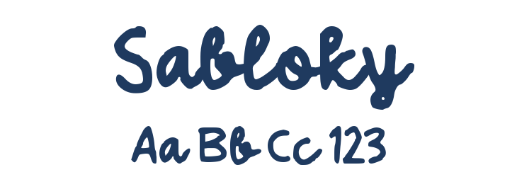 Sabloky Font Preview