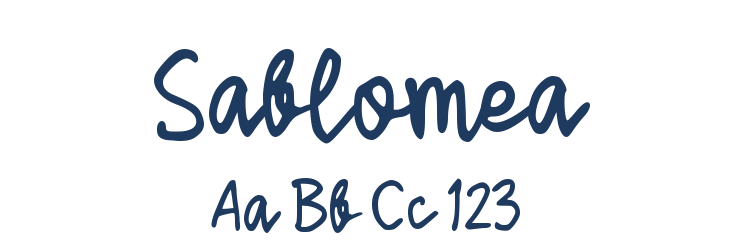 Sablomea Font Preview