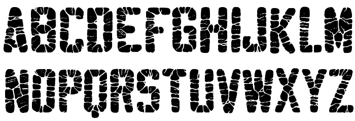 Sablon Washed Hyper Font LOWERCASE