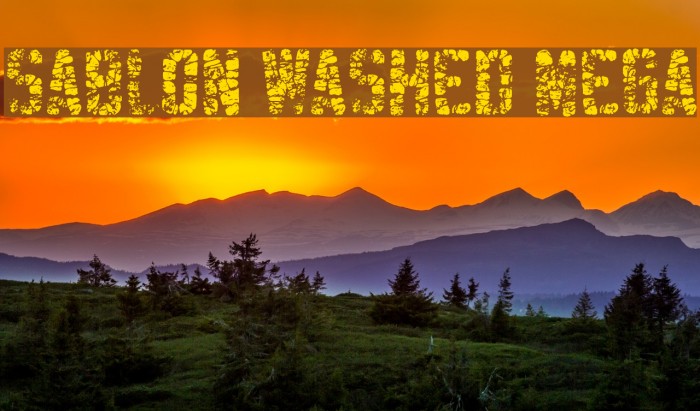 Sablon Washed Mega Font examples