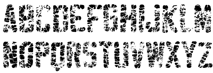 Sablon Washed Mega Font LOWERCASE