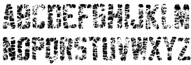 Sablon Washed Mega फ़ॉन्ट लोअरकेस