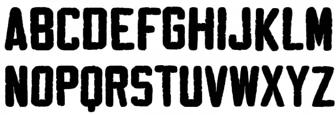 Sablon Washed Normal 字体 小写