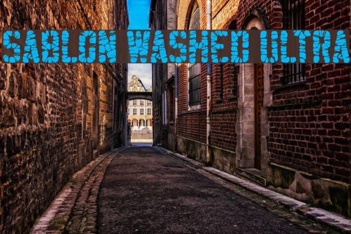 Sablon Washed Ultra Font examples
