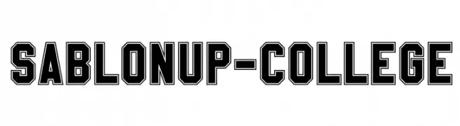 SablonUp-College  font caratteri gratis