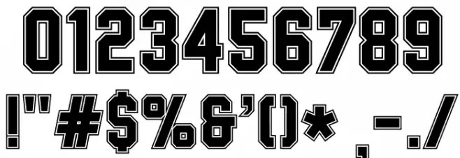 SablonUp-College フォント その他の文字