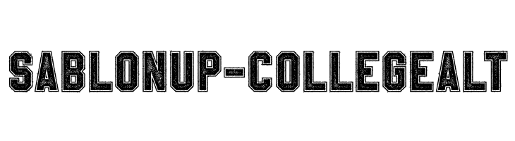 SablonUp-CollegeAlt Font