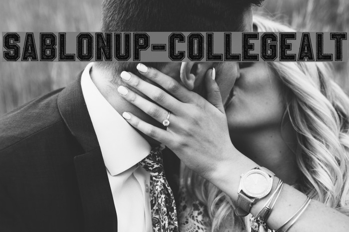 SablonUp-CollegeAlt Font examples