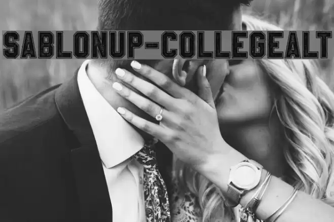 SablonUp-CollegeAlt フォント examples