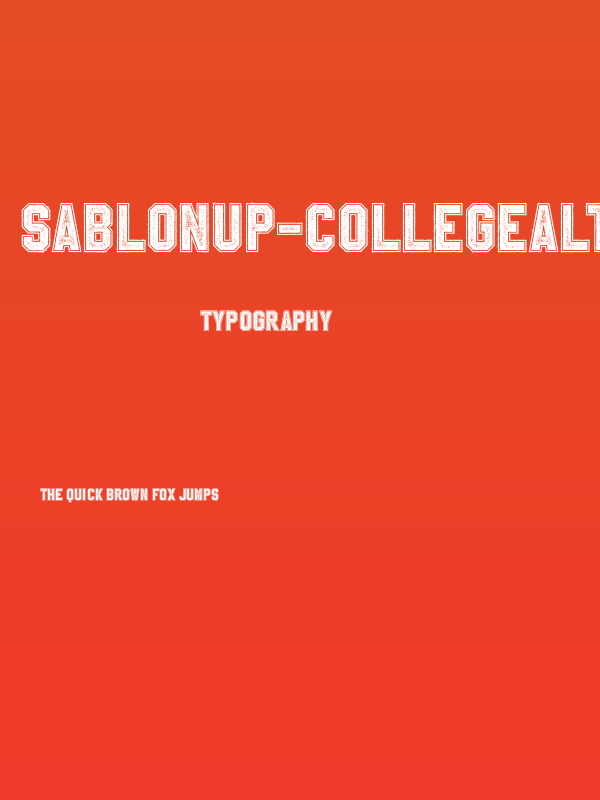 SablonUp-CollegeAlt Poster