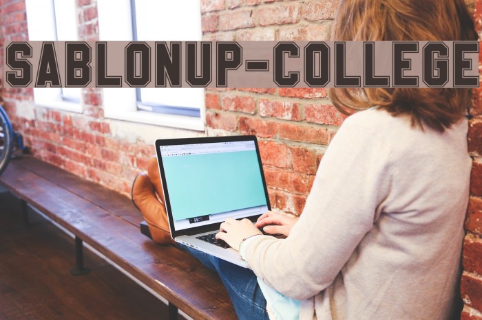 SablonUp-College フォント examples
