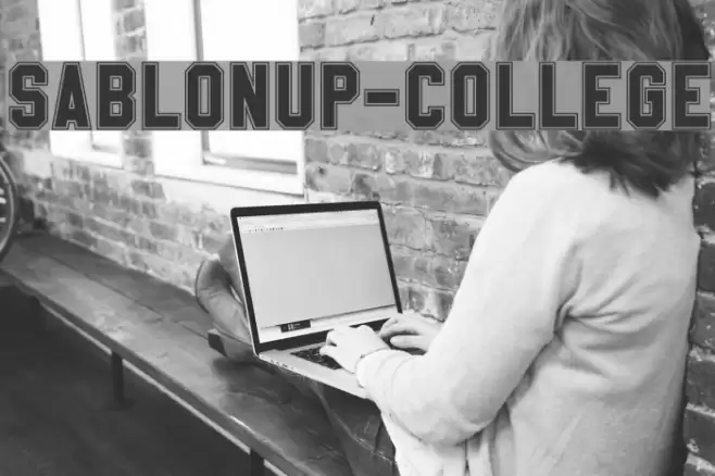 SablonUp-College フォント examples