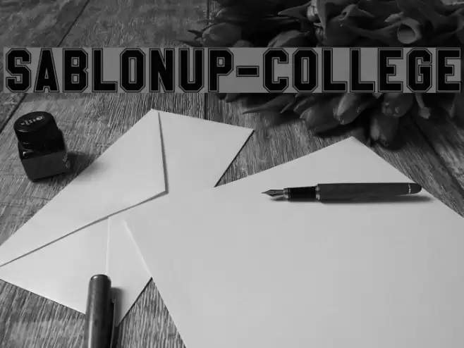SablonUp-College フォント examples