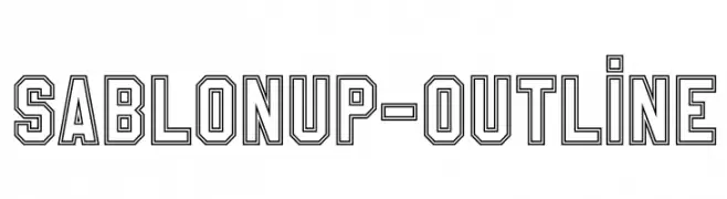 SablonUp-Outline  Frei Schriftart Herunterladen