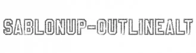 SablonUp-OutlineAlt  Frei Schriftart Herunterladen
