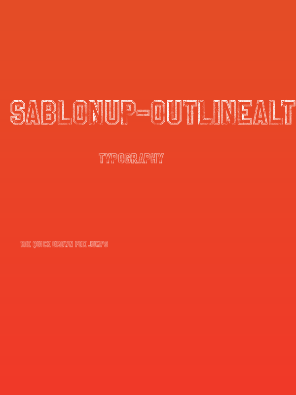 SablonUp-OutlineAlt Poster