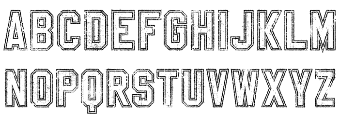 SablonUp-OutlineAlt Font LOWERCASE