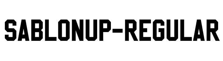 SablonUp-Regular Font