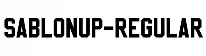 SablonUp-Regular  Descarca Fonturi Gratis