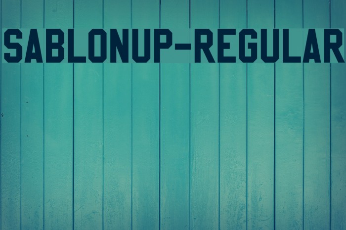 SablonUp-Regular Font examples