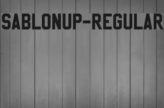 SablonUp-Regular Font examples