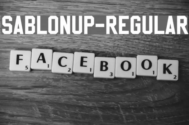 SablonUp-Regular Font examples